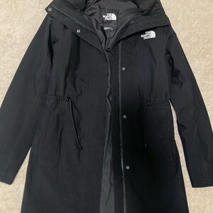 The North Face Black Long Rain Jacket